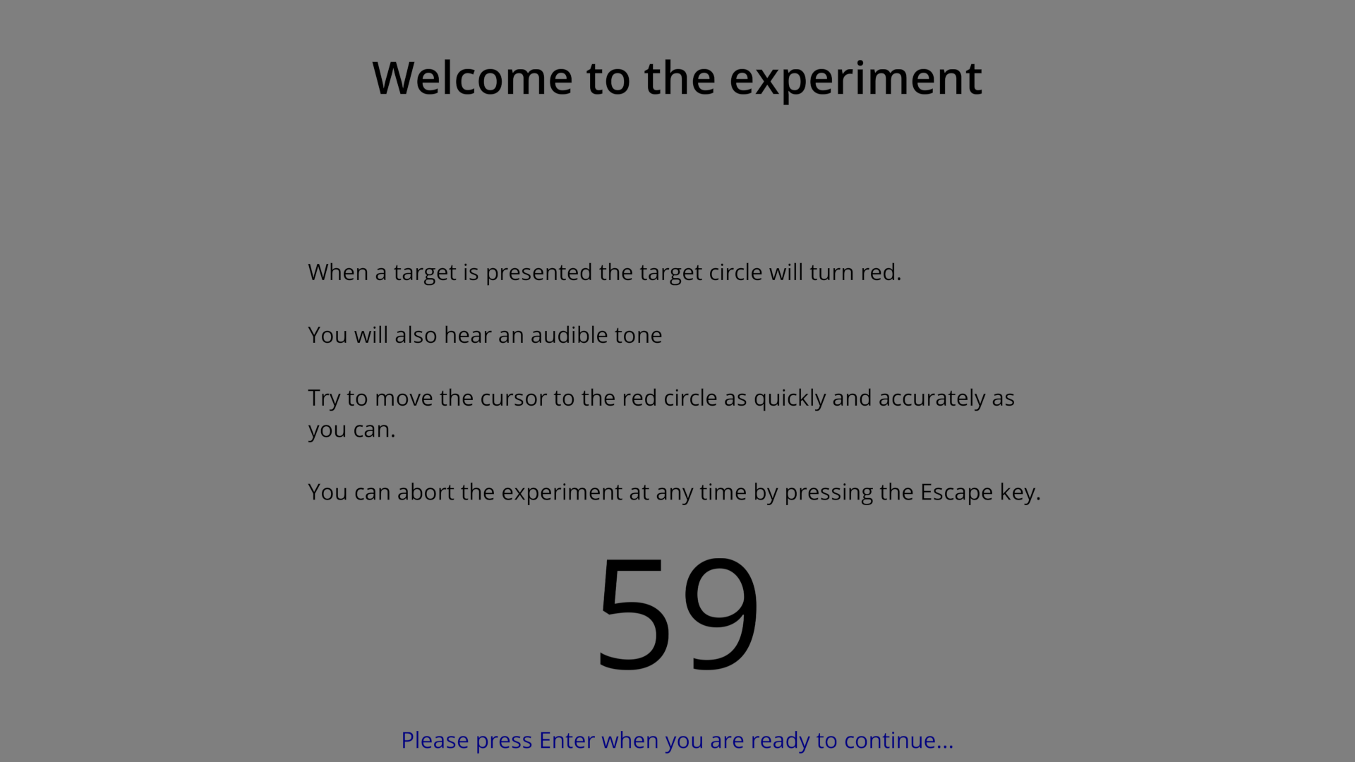 experiment splash screen